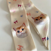 custom pet Silk Scarf