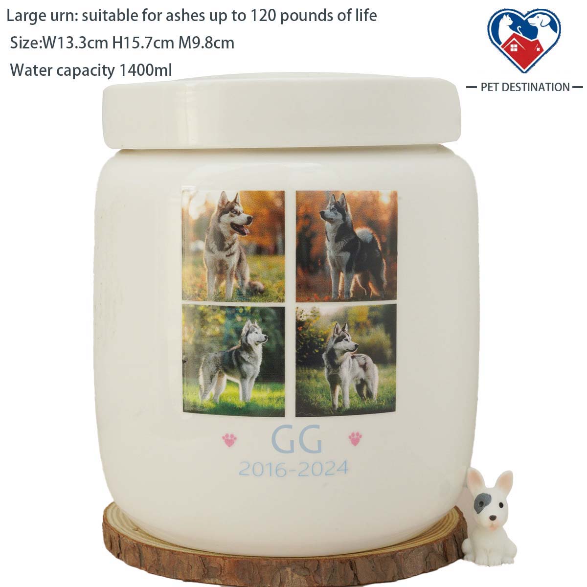 Custom pet urns