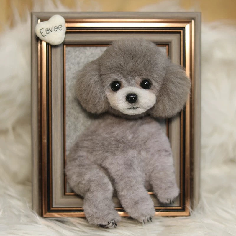 Custom Framed Plush Pet Portrait