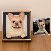 Custom Framed Plush Pet Portrait